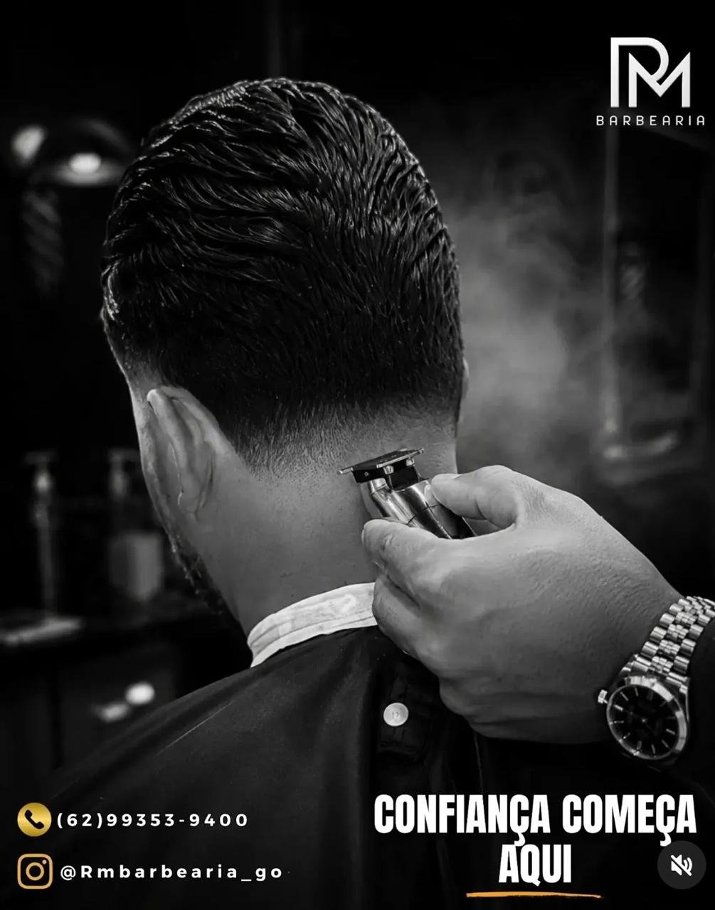 Acabamento e finalização impecáveis na RM Barbearia